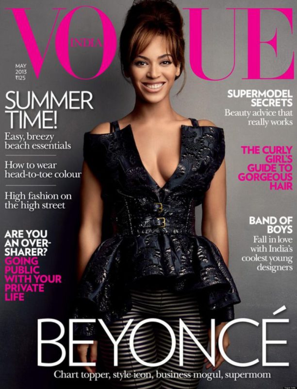 Beyonce on the cover of vogue