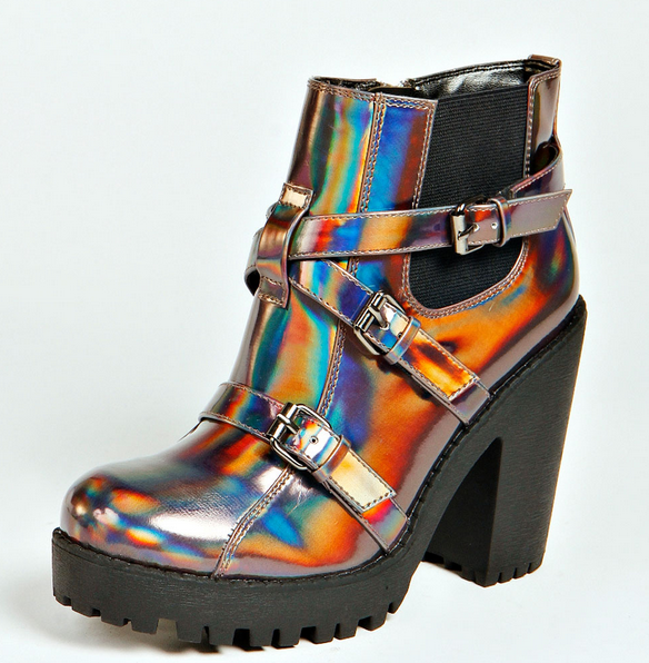 Maddy Holographic Buckle Chunky Boot £35 - click image to start shopping