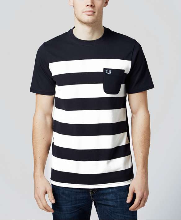 Fred Perry Pique Stripe T-Shirt Fred Perry