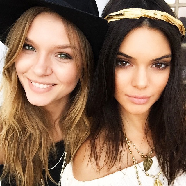 Josephine Skriver and Kendall Jenner take a Coachella selfie