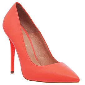 office fluro coral shoes