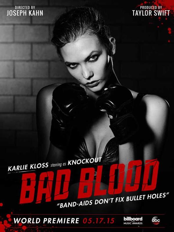 Karlie-Kloss-Taylor-Swift-Bad-Blood-Music-Video-Poster-2015