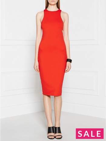 T BY ALEXANDER WANG Lux Ponte Dress - Tomato