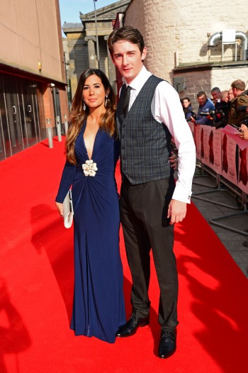James Harkness and guest attend the UK Premier of 'Macbeth' at the Edinburgh Festival Theatre on 27th September 2015.