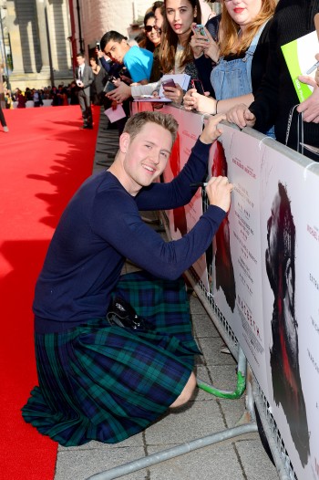 Ross Anderson attends the UK Premier of 'Macbeth' at the Edinburgh Festival Theatre on 27th September 2015.