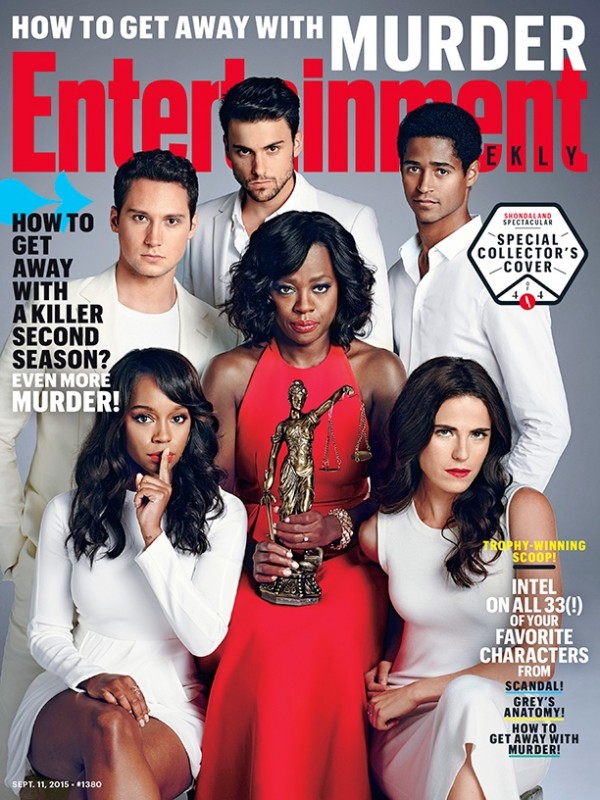 The cast of ‘How to Get Away with Murder’ on Entertainment Weekly September 11, 2015 cover