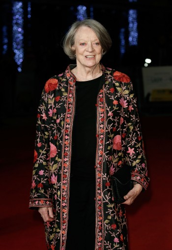 LONDON, ENGLAND - OCTOBER 13:  Maggie Smith arrives at "The Lady In The Van" - Centrepiece Gala, at Odeon Leicester Square on October 13, 2015 in London, England.  (Photo by John Phillips/Getty Images for BFI) *** Local Caption *** Maggie Smith