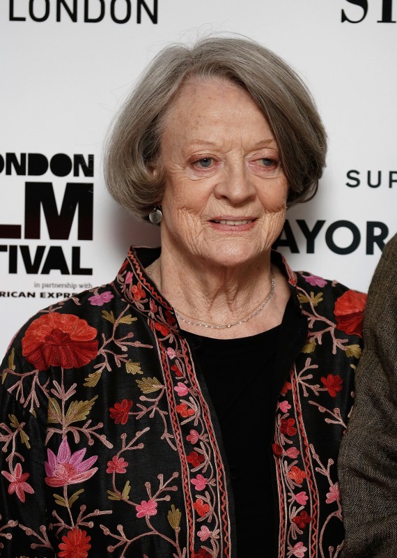 LONDON, ENGLAND - OCTOBER 13:  Maggie Smith arrives at "The Lady In The Van" - Centrepiece Gala, at Odeon Leicester Square on October 13, 2015 in London, England.  (Photo by John Phillips/Getty Images for BFI) *** Local Caption *** Maggie Smith