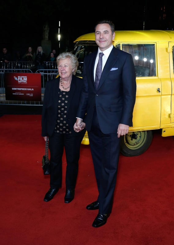 LONDON, ENGLAND - OCTOBER 13:  David Walliams and mother Kathleen Ellis arrives at "The Lady In The Van" - Centrepiece Gala, at Odeon Leicester Square on October 13, 2015 in London, England.  (Photo by John Phillips/Getty Images for BFI) *** Local Caption *** David Walliams; Kathleen Ellis