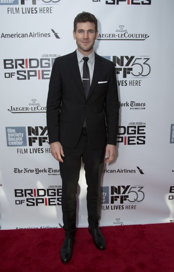 Austin Stowel arrives as DreamWorks Pictures and Fox2000 Pictures present the "Bridge of Spies" world premiere at the New York Film Festival at Lincoln Center in New York on October 4, 2015 (Photo: Alex J. Berliner/ABImages)