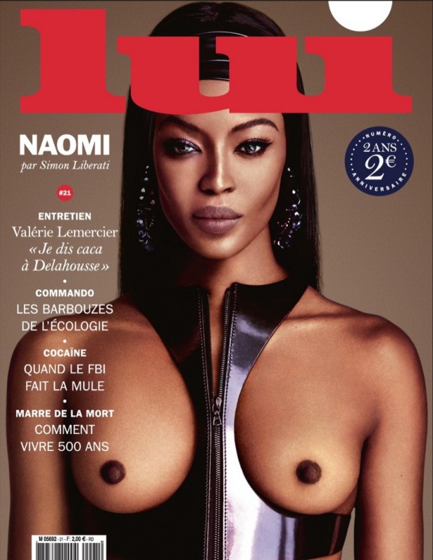 Naomi Campbell Naked in Lui Magazine 10