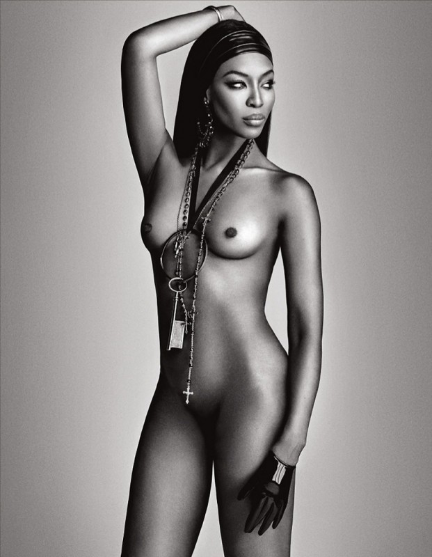 Naomi Campbell Naked in Lui Magazine 7