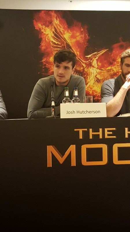  Josh Hutcherson attends the UK Press Conference of The Hunger Games Mockingjay Part 2. Photo Credit: Zehra Phelan