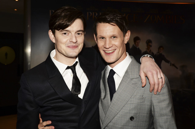 LONDON, ENGLAND - FEBRUARY 01:  Matt Smith (R) and Sam Riley attend the red carpet for the European premiere for "Pride And Prejudice And Zombies" on at Vue West End on February 1, 2016 in London, England.  (Photo by Dave J Hogan/Dave J Hogan/Getty Images) *** Local Caption *** Matt Smith; Sam Riley
