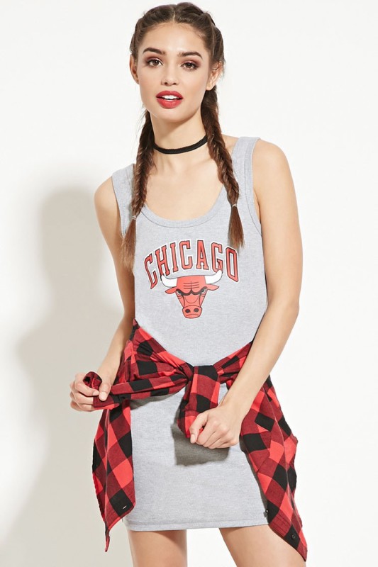 Forever 21 X NBA Chicago Bulls Bodycon Dress