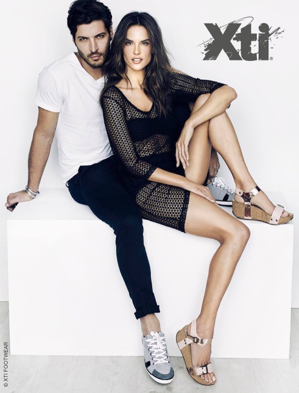 XTI shoes UK Alessandra Ambrosio SS16 ads 