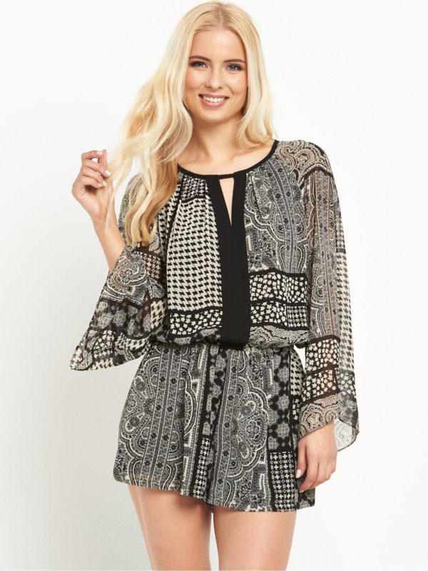 Juicy Couture Winds Patchwork Romper
