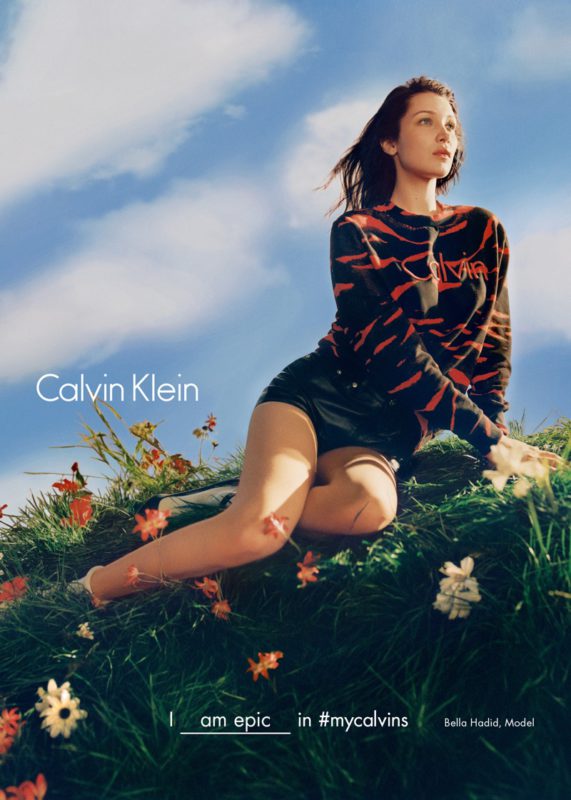 Bella Hadid for Calvin Klein Fall:Winter 2016 Campaign
