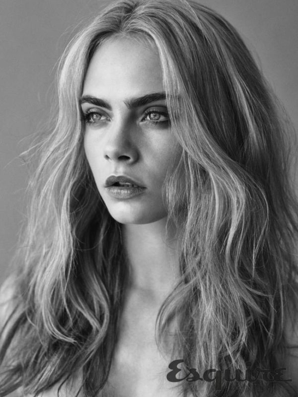 Cara Delevingne wears her hair in tousled waves