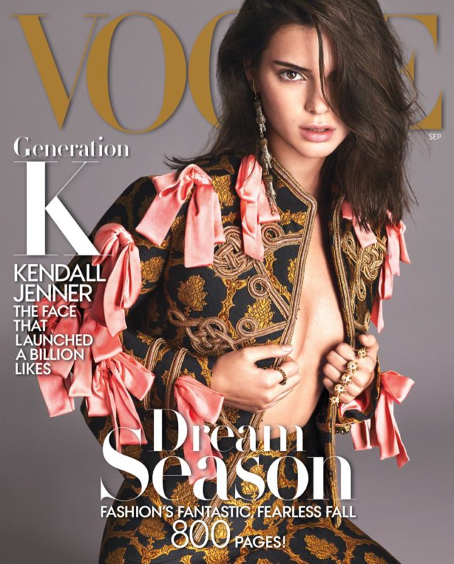 Kendall Jenner on Vogue Magazine September 2016 Cover