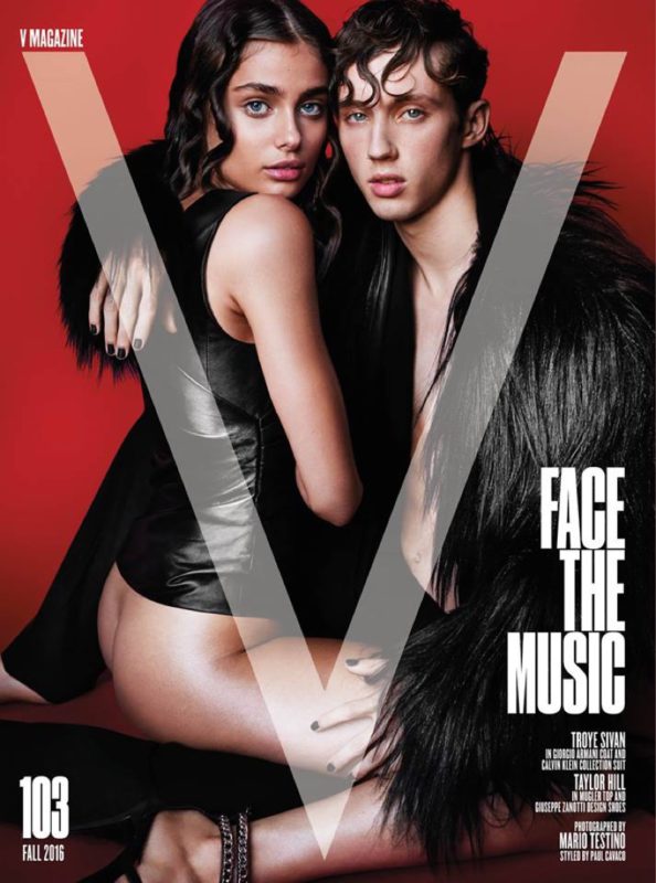 Taylor Hill and Troye Sivan on V Magazine Fall 2016 Cover