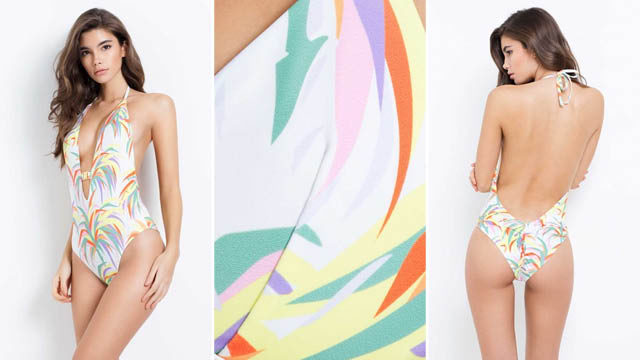taylor tropical print swimsuit