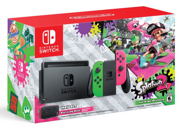Limited Edition Nintendo Switch Neon and Splatoon 2