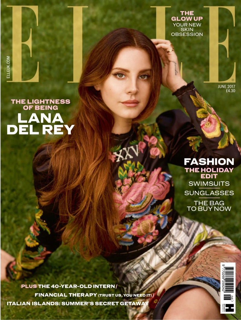 Lana Del Rey on ELLE UK June 2017 Cover