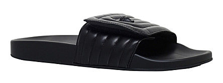 VERSACE Labyrinth quilted leather slide sandals