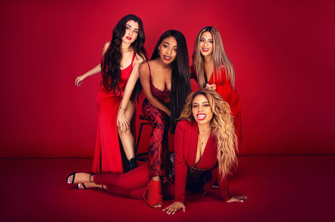 fifth harmony dressed sexy in red