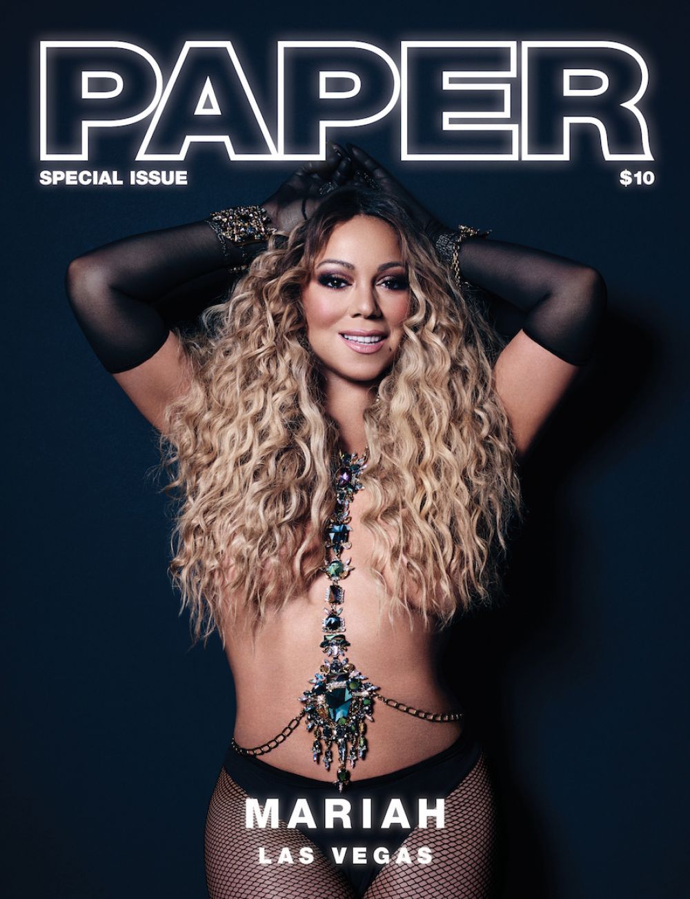 Mariah Carey on the cover of Paper Magazine