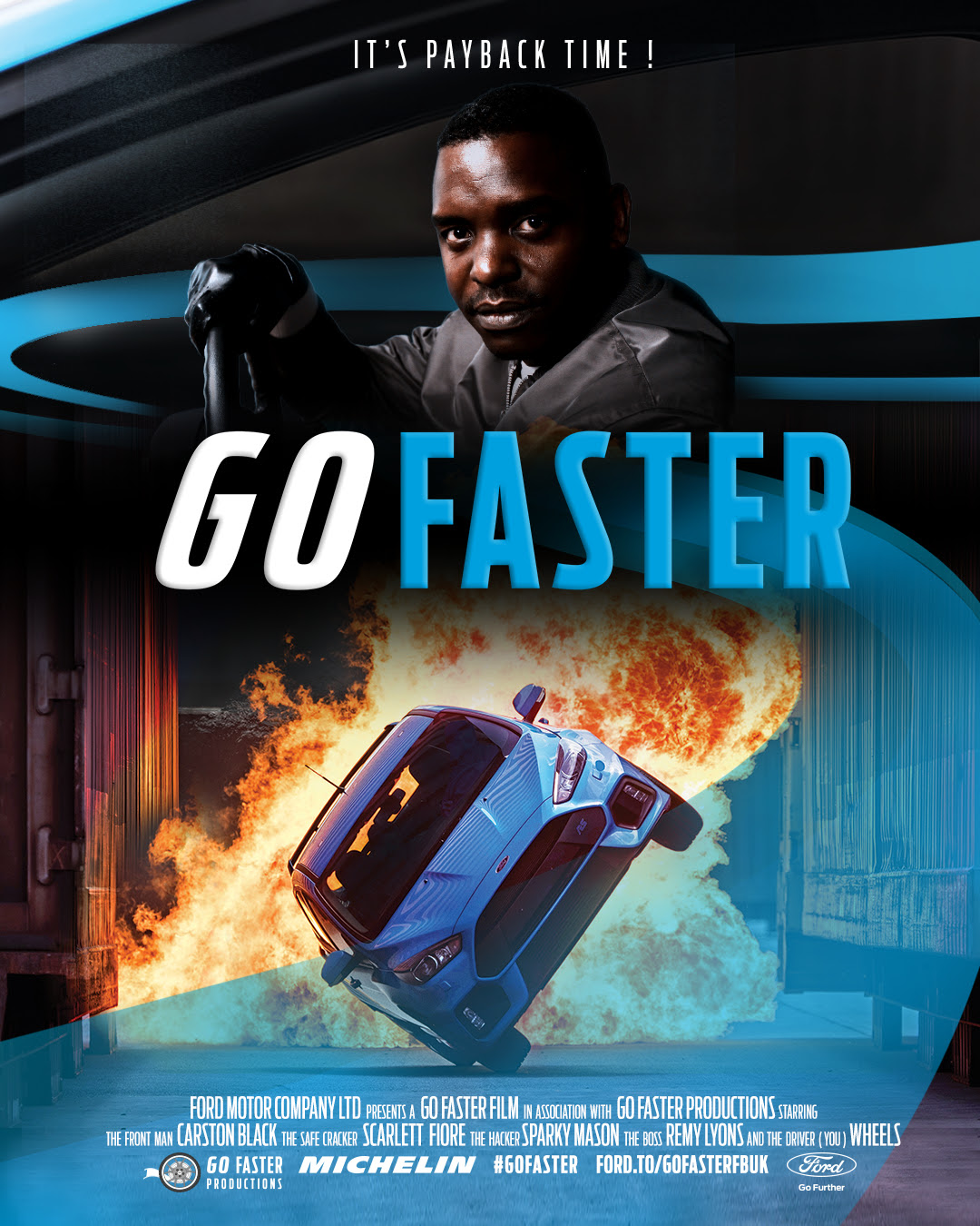Go Faster poster starring Leonard W Foster