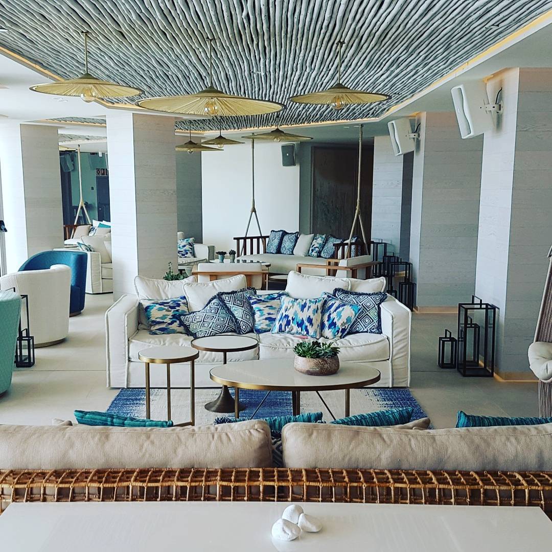 Nobu Hotel Ibiza Bay relaxing lobby area