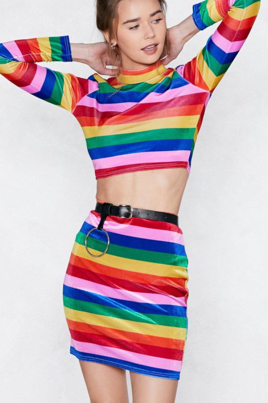 Good Vibrations Rainbow Skirt