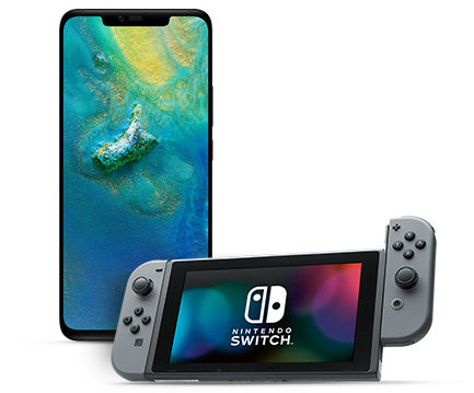 huawei mate20 pro with nintendo switch