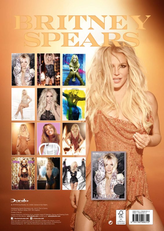 Britney Spears Official 2019 Calendar