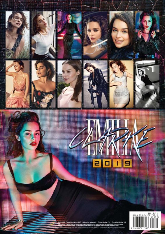 Emilia Clarke 2019 Calendar