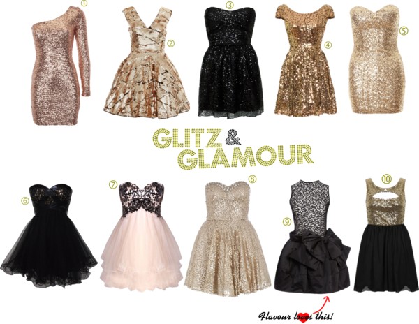 glitz and glam cocktail dress