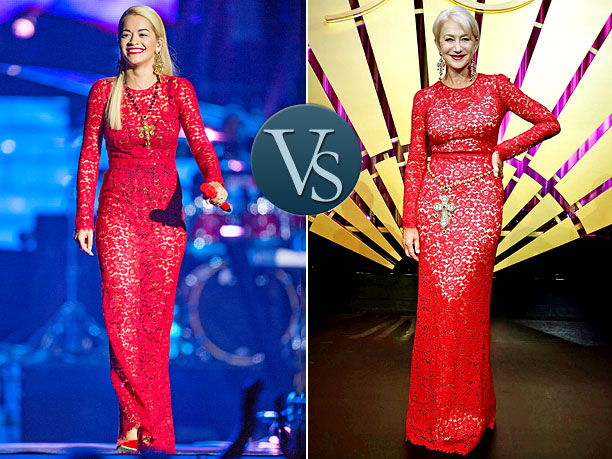 Who wore it better – Rita Ora or Wait for it….Helen Mirren?