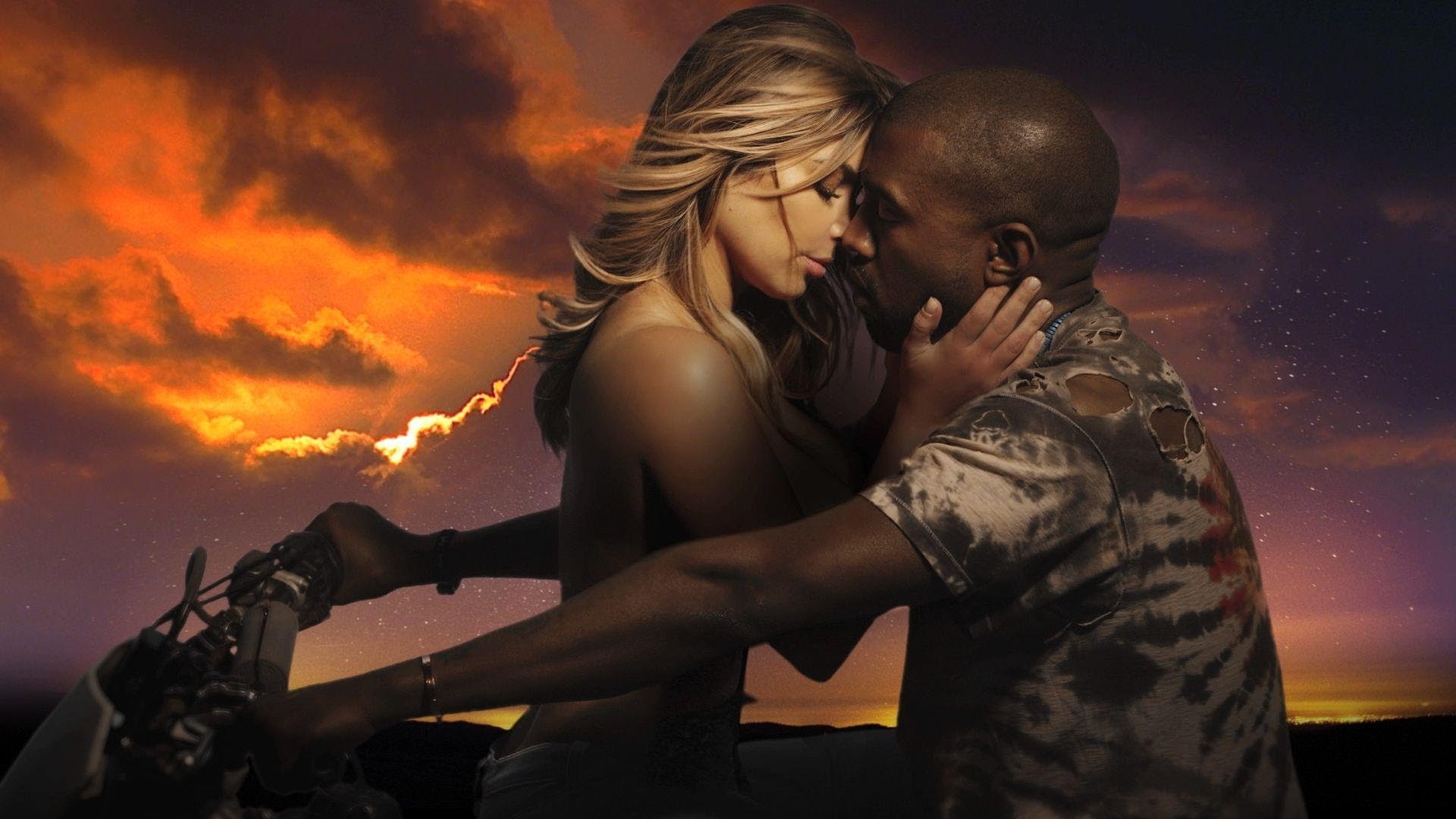 Kayne West rides with naked Kim in new Bound 2 video