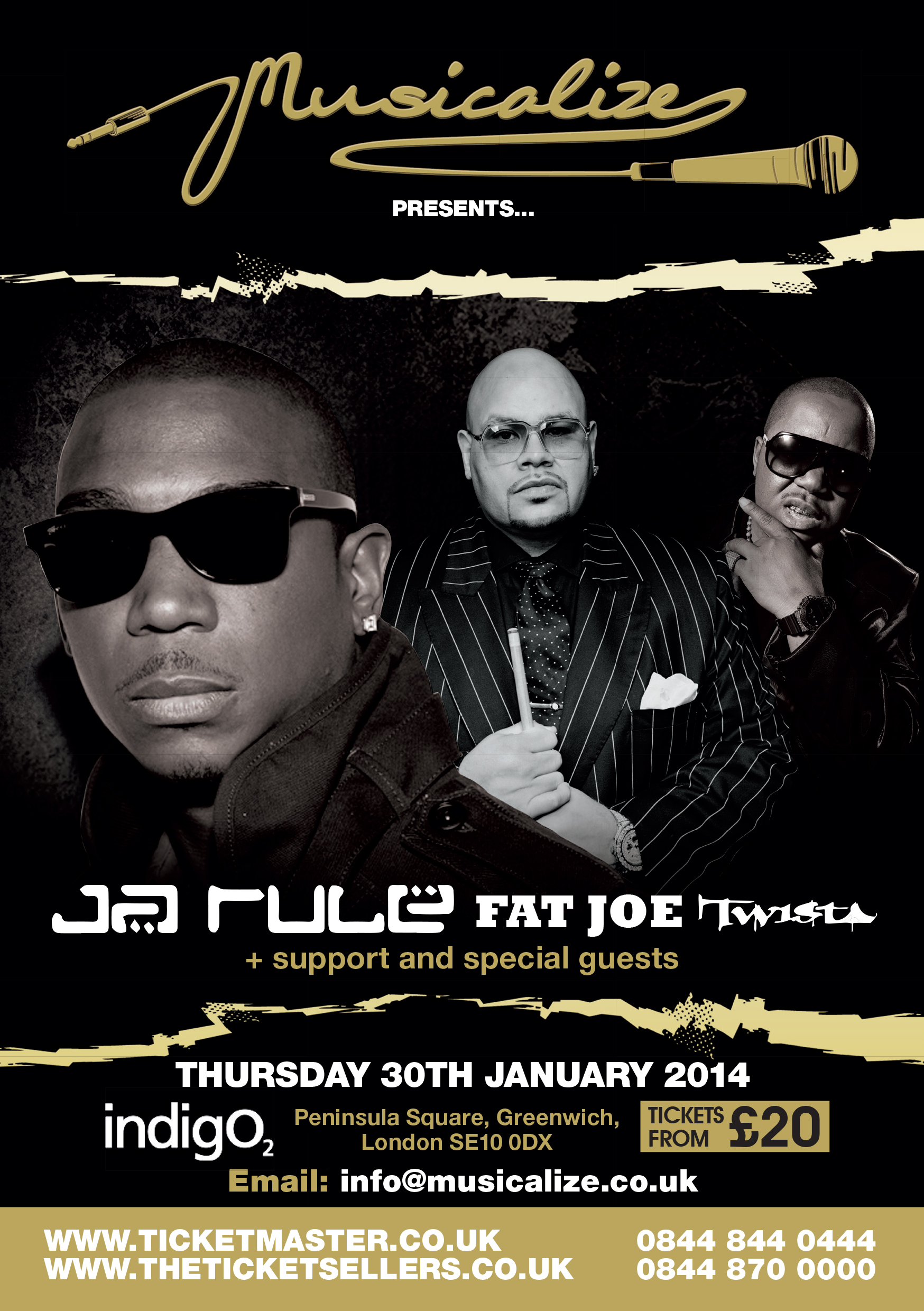 Ja Rule, Fat Joe and Twista in the UK 2014