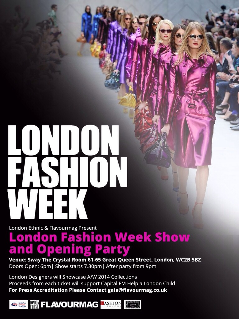 LFW A/W 2014 Opening Show and After Party – Tickets Now on Sale