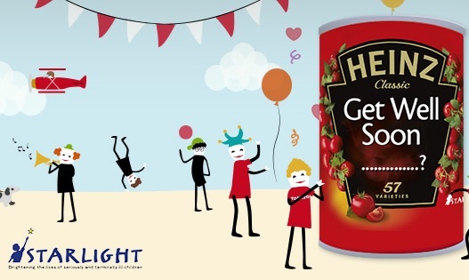 Send a warm hug with Heinz Get Well soup for @starlightOnline