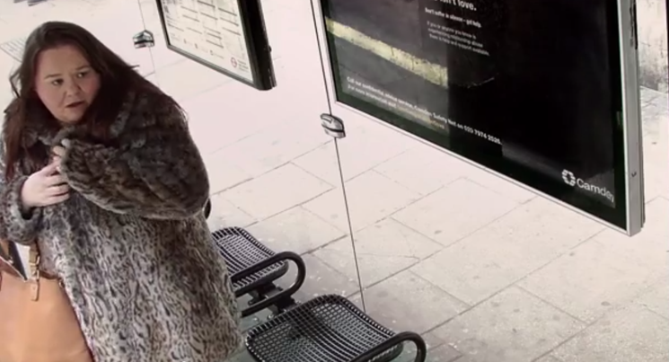 VIDEO: Woman watches in horror as a giant meteor propels towards her & explodes on pavement.