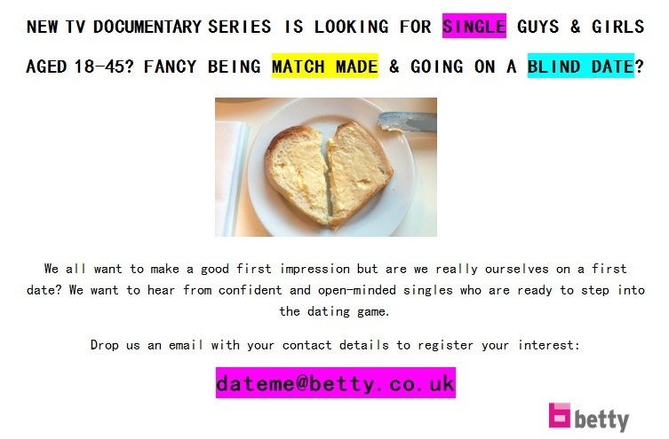 Would you like to take part in a New TV dating programme?