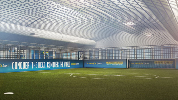 Can England take the heat of Brazil? Find out with the Lucozade Sport Conditions Zone