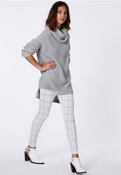 Francesca Checked Scuba Leggings