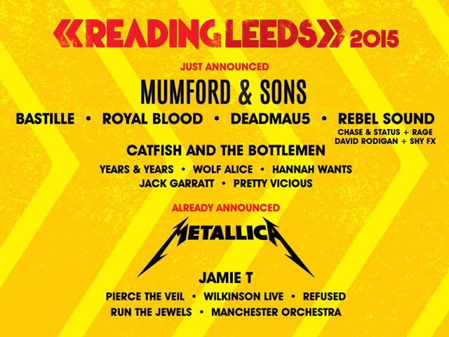 Reading & Leeds Festival Tickets ON SALE NOW Plus Second Wave Of Artists Announced For 2015