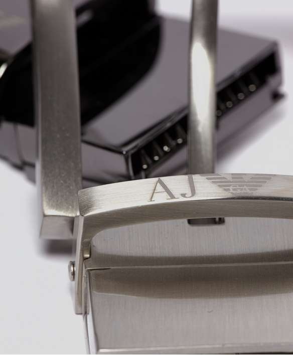 Armani Jeans Leather Belt Set