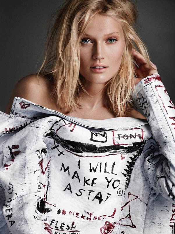 Toni Garrn Shows Her Sexy And Artful Side In Tush S 10th Anniversary